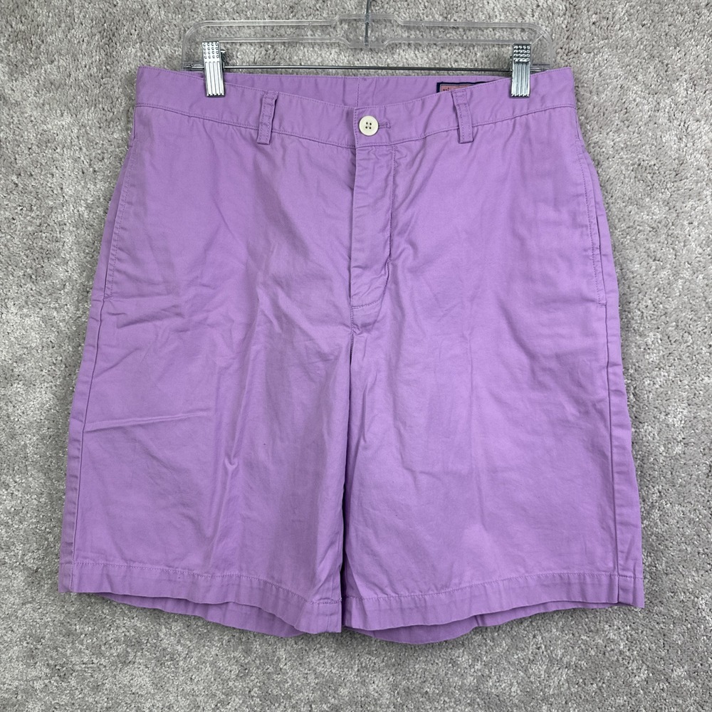 Vineyard Vines Shorts Mens Size 33 Pink Purple‎ Chino Club Short Shep & Ian